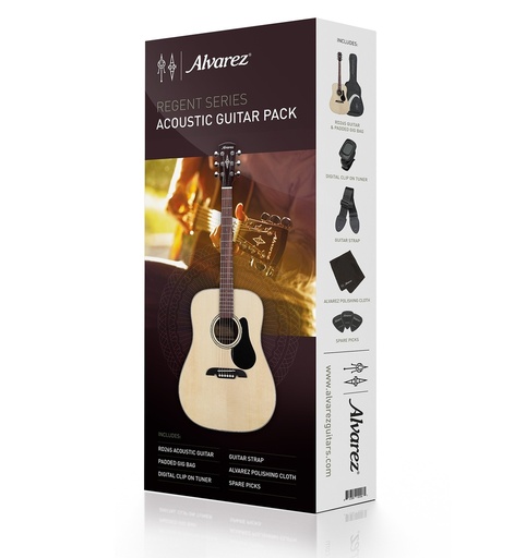 [ALV-RD26SAGP] Alvarez Regent Guitar Pack Dreadnaught